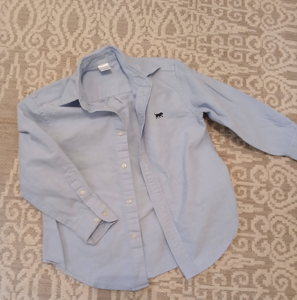 *last chance* Crewcuts Oxford with Embroidered Critter